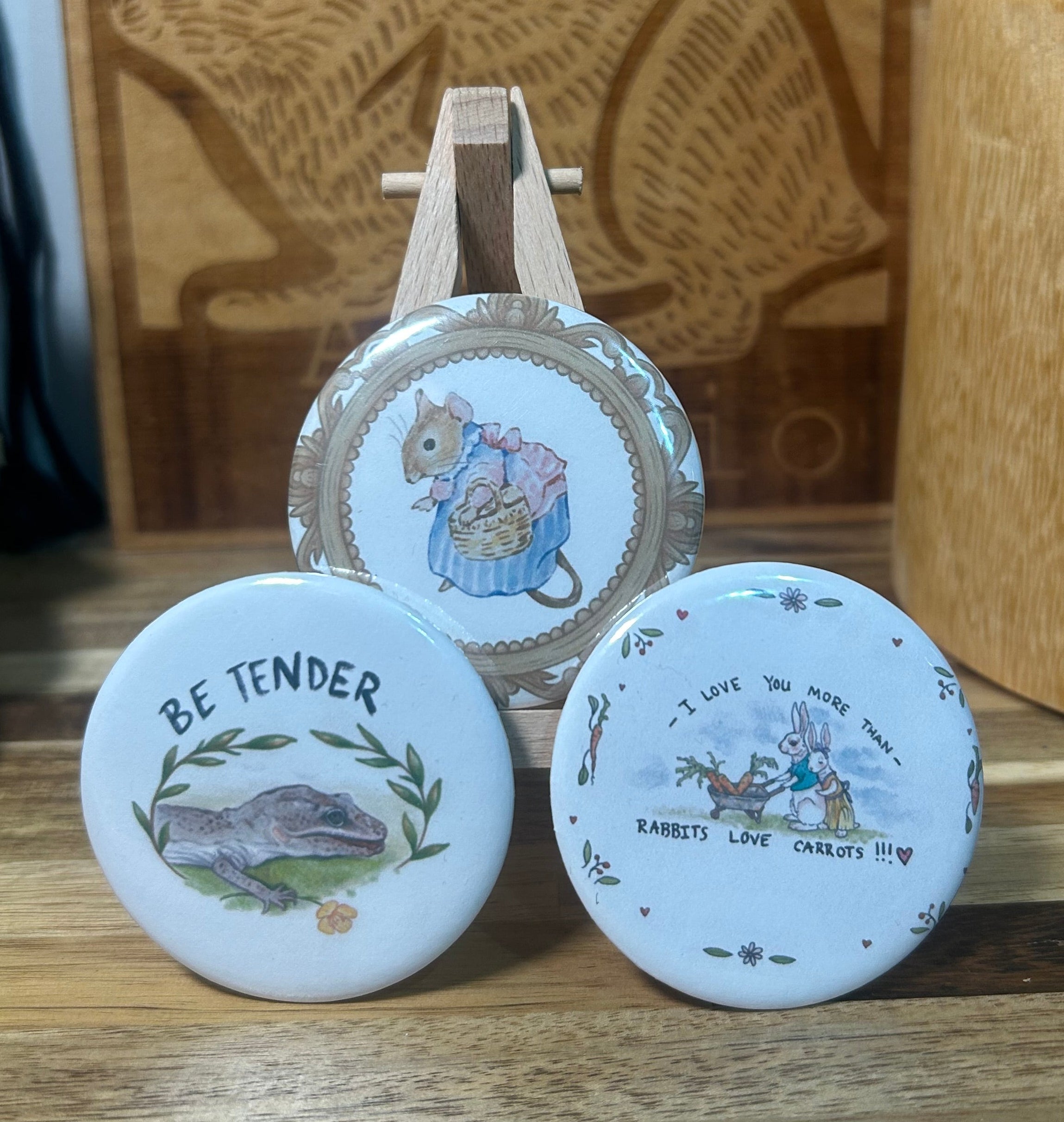 Large Button Pins