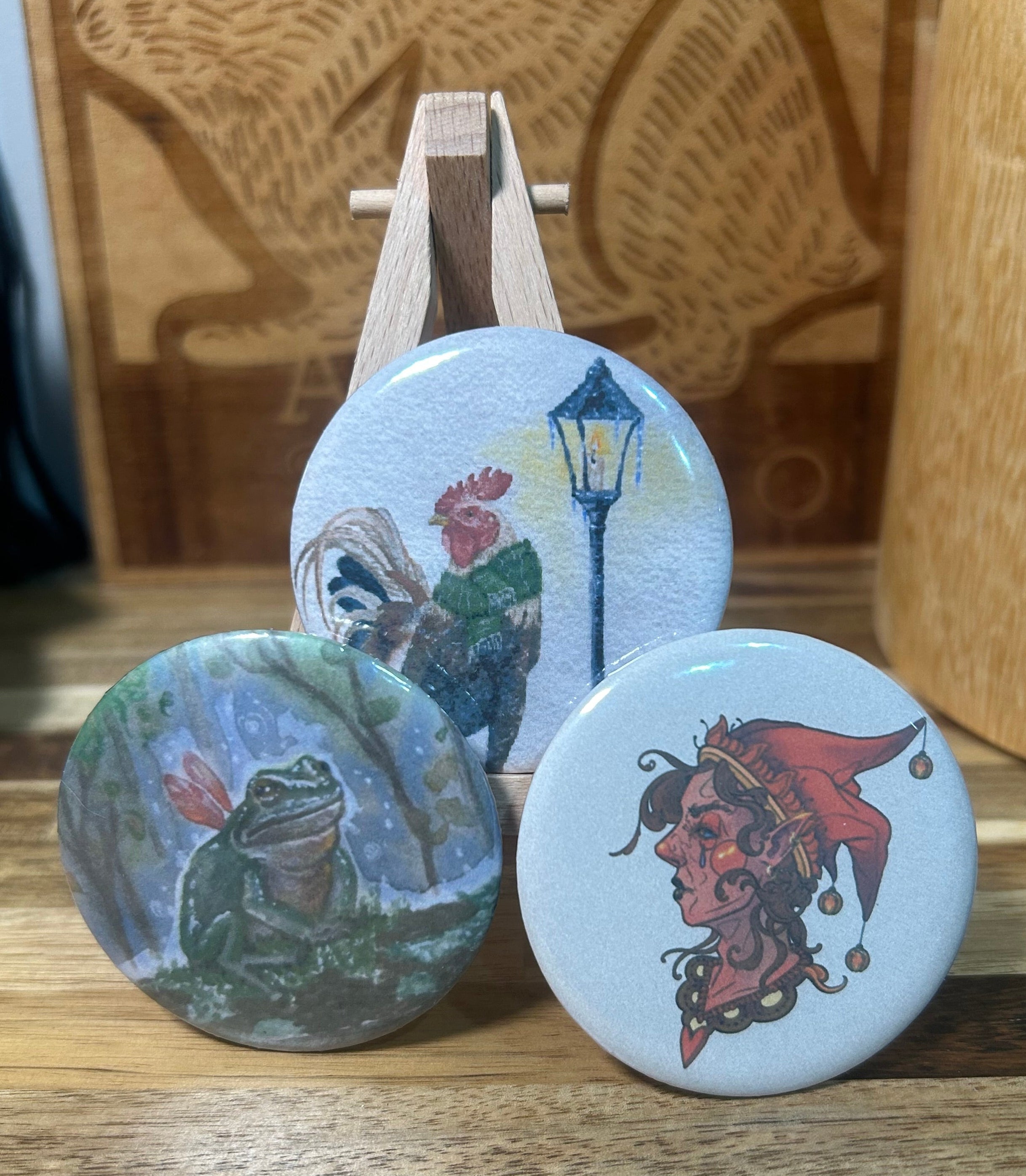 Large Button Pins