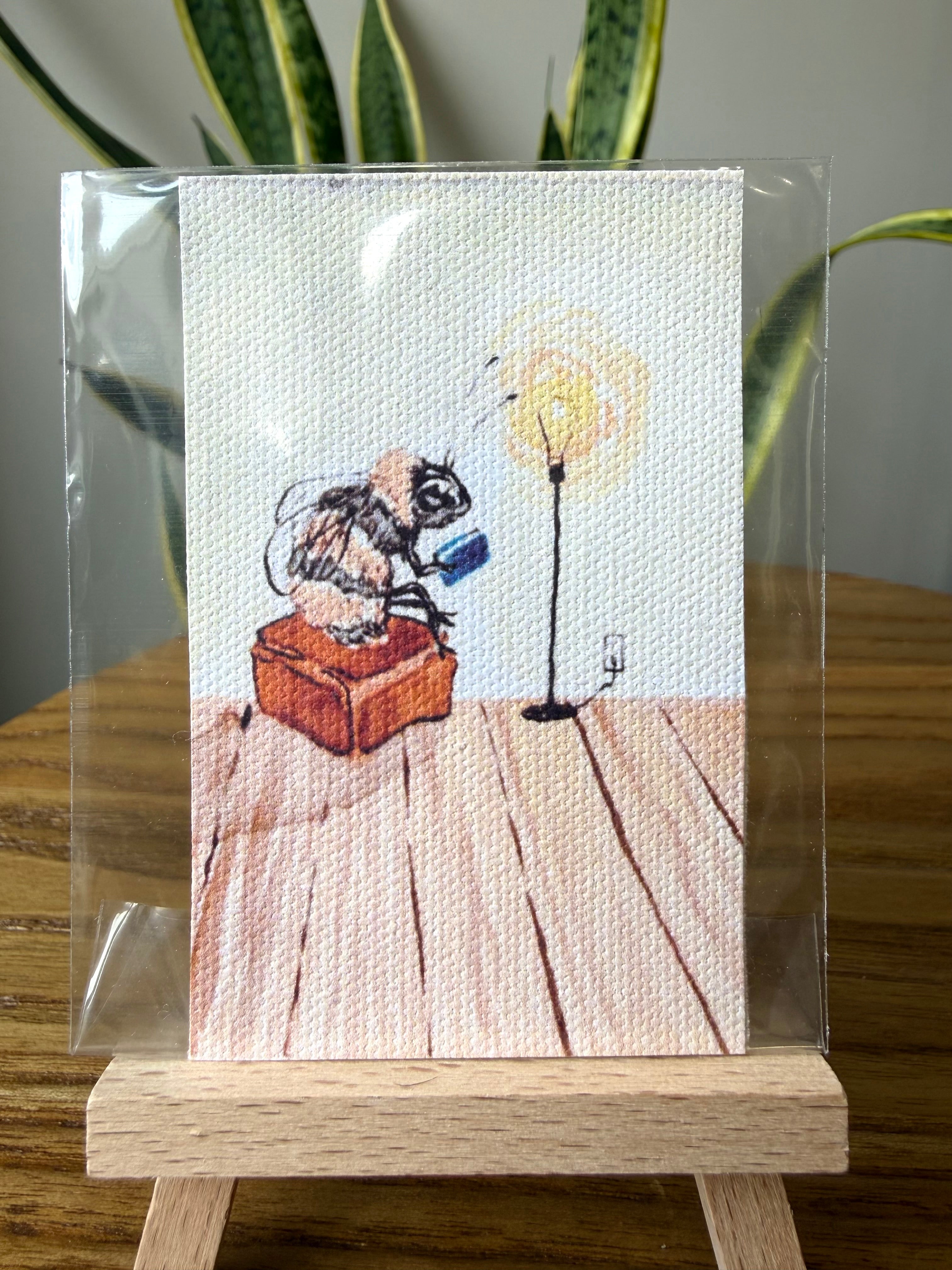 “Book Bee” Mini Print