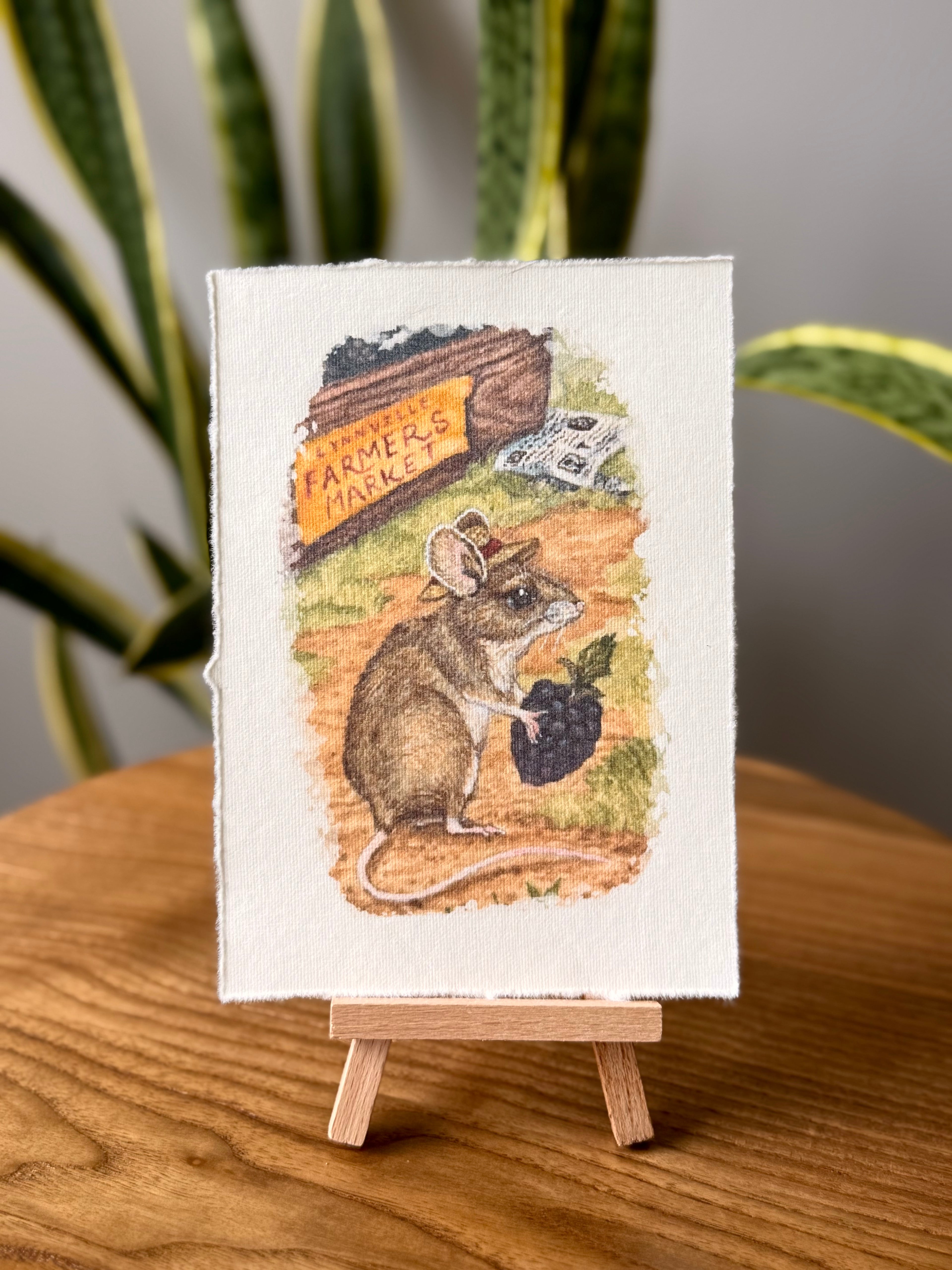 “Lynnville Farmers Market” Deckled Print