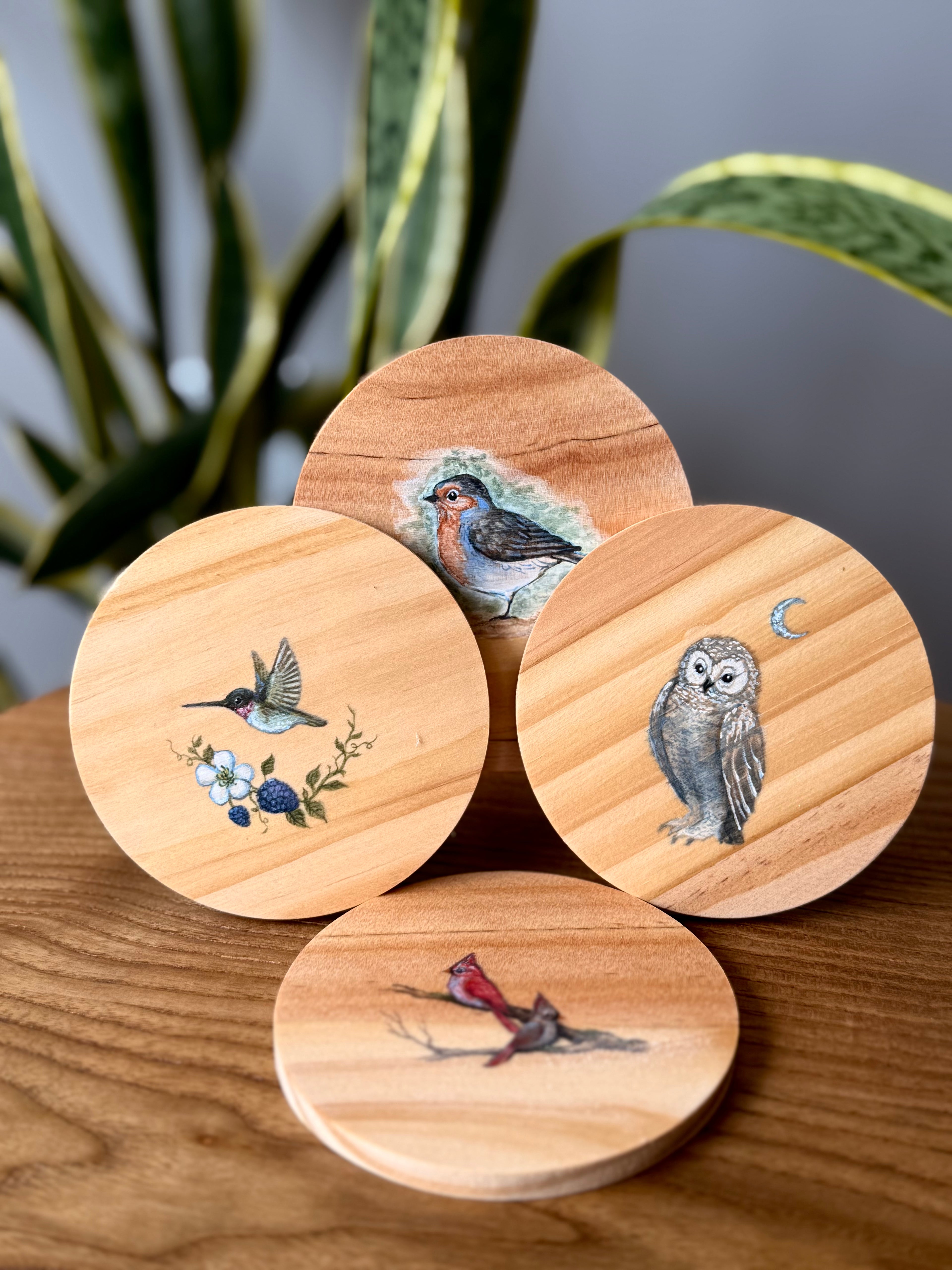 Bird coasters
